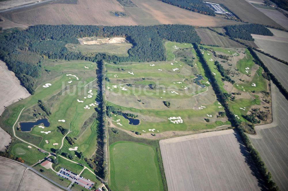 Groß Kienitz aus der Vogelperspektive: Golfplatz Groß Kienitz