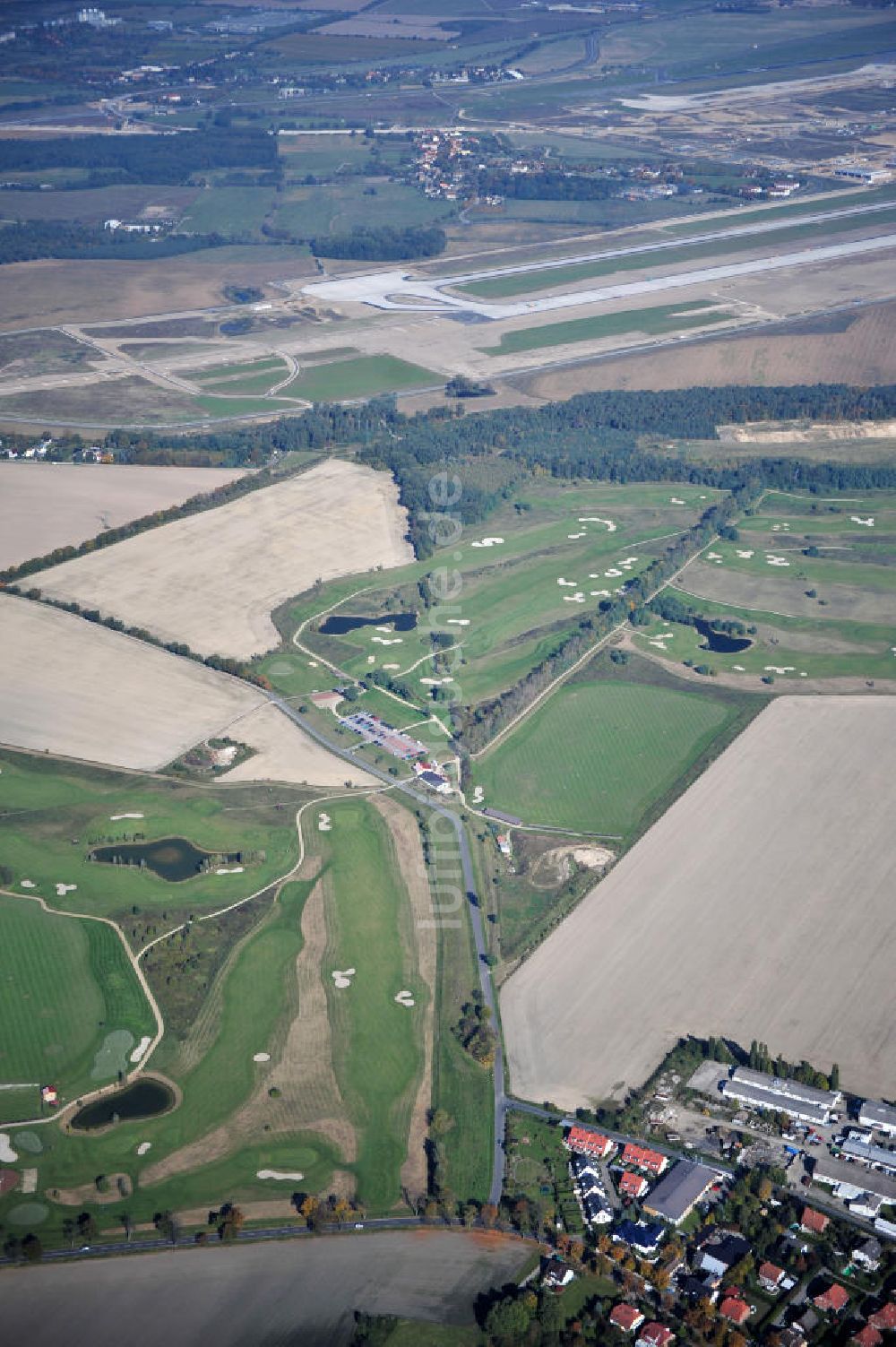 Groß Kienitz von oben - Golfplatz Groß Kienitz