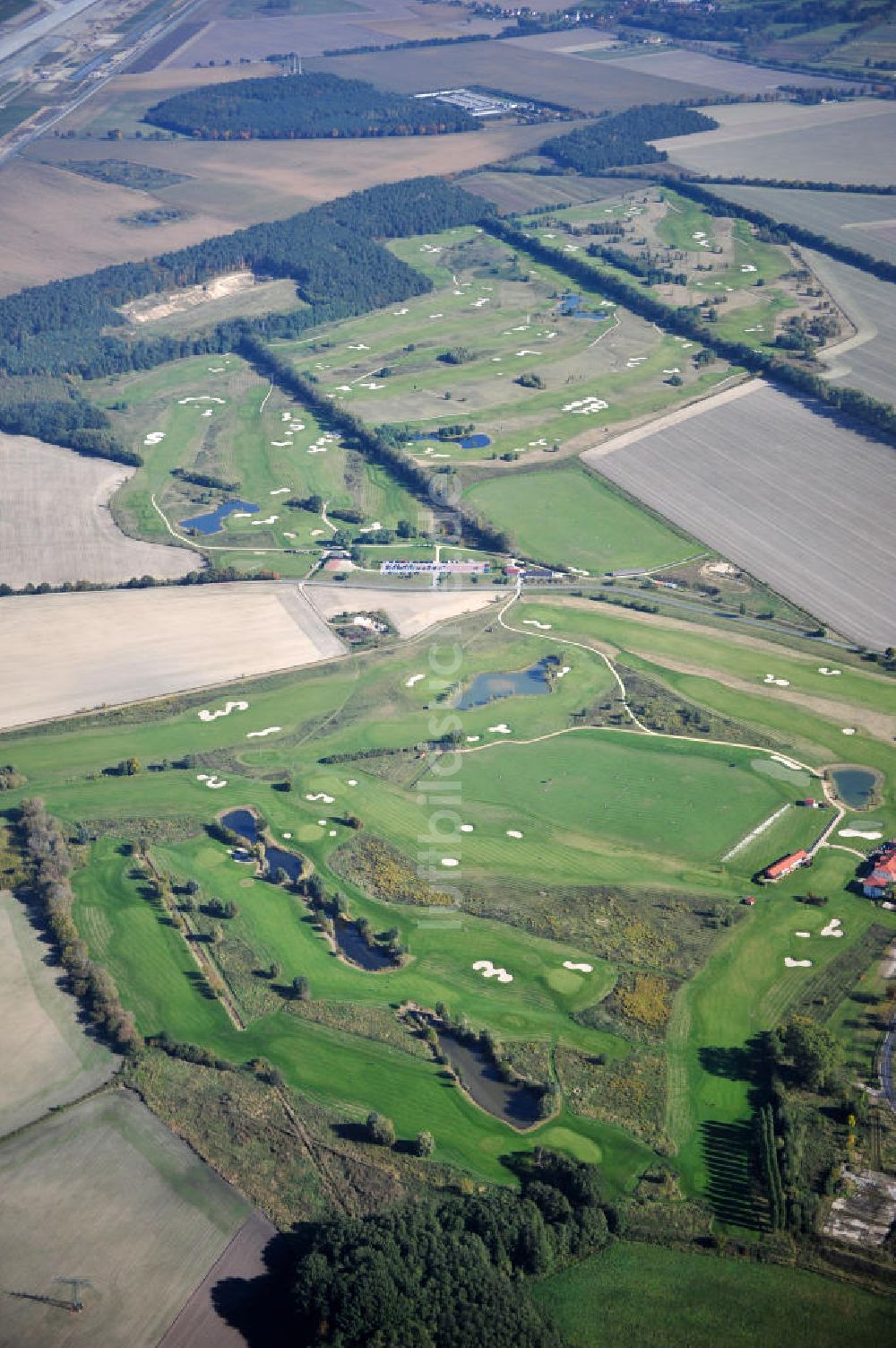 Groß Kienitz aus der Vogelperspektive: Golfplatz Groß Kienitz