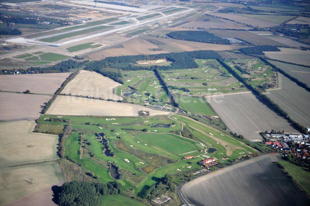 Groß Kienitz von oben - Golfplatz Groß Kienitz