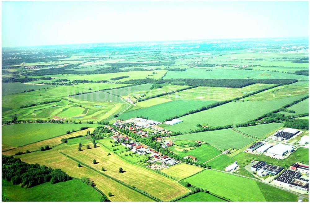 Groß Kienitz von oben - Golfplatz Groß Kienitz