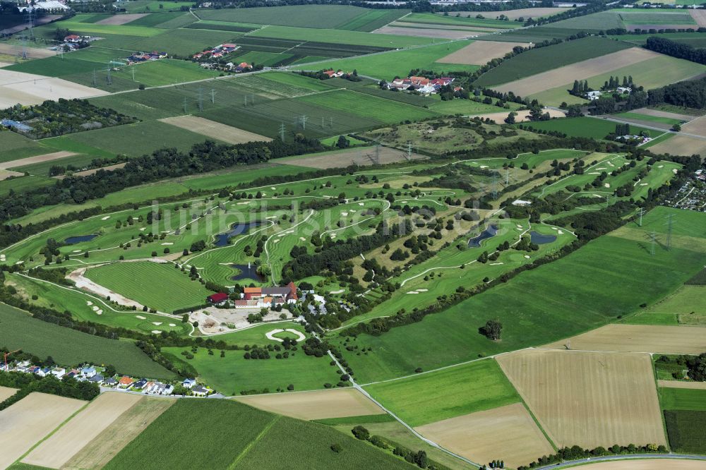 Luftaufnahme Viernheim - Golfplatz Heddesheim Gut Neuzenhof in Viernheim im Bundesland Baden-Württemberg, Deutschland