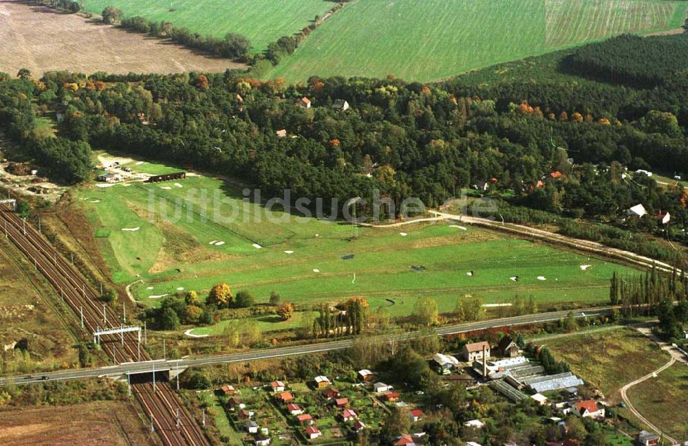 Mahlow / Brandenburg aus der Vogelperspektive: Golfplatz Mahlow