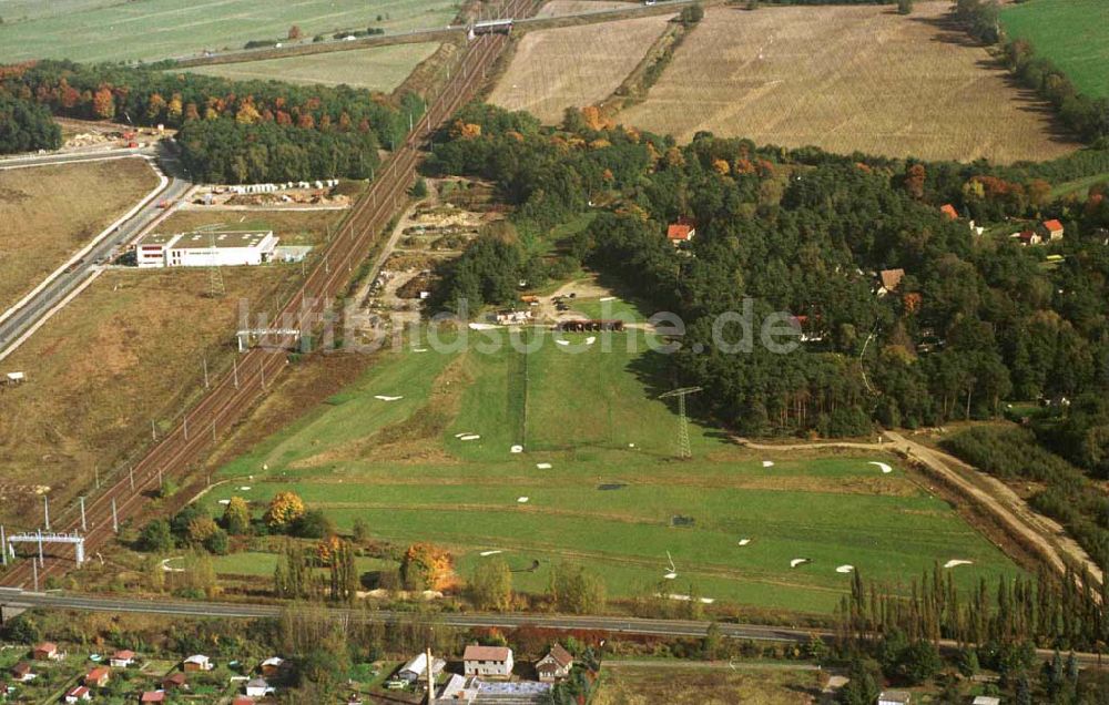 Mahlow / Brandenburg aus der Vogelperspektive: Golfplatz Mahlow