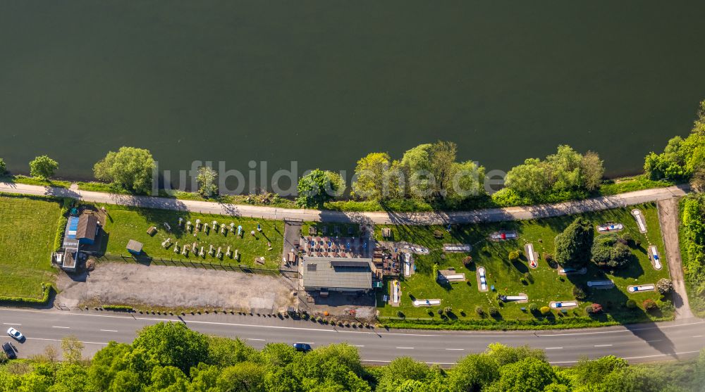 Luftbild Herdecke - Golfplatz für Minigolf von Klute's Minigolf-Oase an der Wetterstraße - Seeweg im Ortsteil Westende in Herdecke im Bundesland Nordrhein-Westfalen, Deutschland