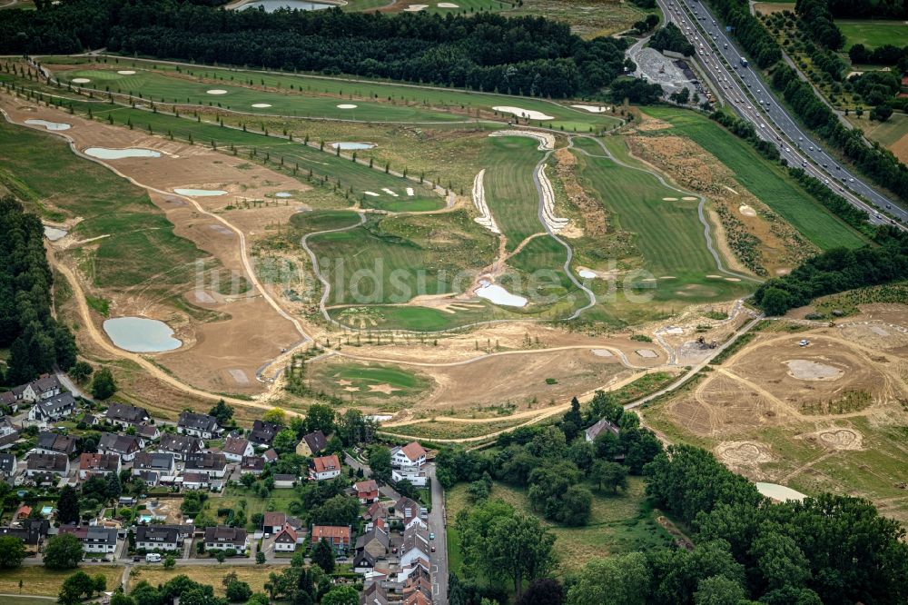 Luftbild Karlsruhe - Golfplatz Neubau Golfpark Karlsruhe Gut Batzenhof in Karlsruhe im Bundesland Baden-Württemberg, Deutschland