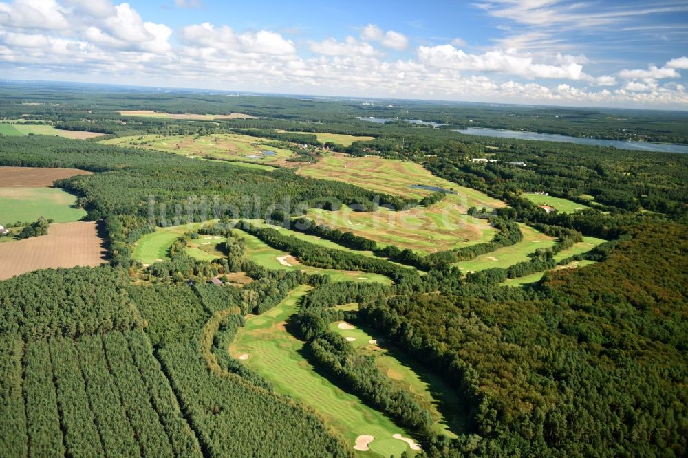 Luftaufnahme Bad Saarow - Golfplatz im Ortstteil Silberberg in Bad Saarow im Bundesland Brandenburg