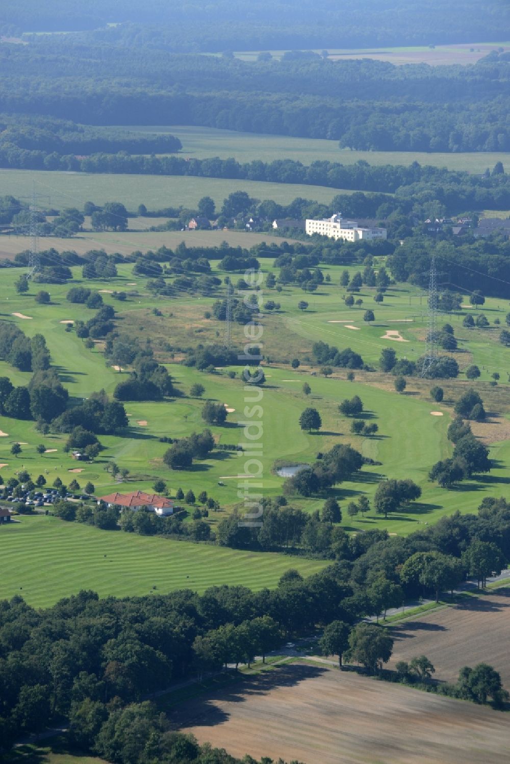 Rehburg-Loccum von oben - Golfplatz in Rehburg-Loccum im Bundesland Niedersachsen