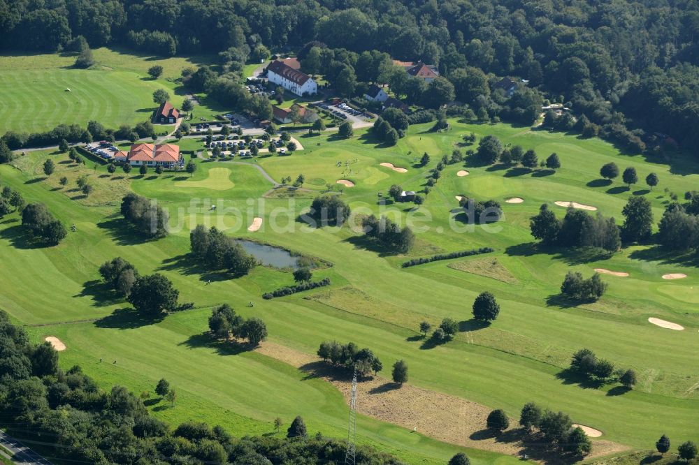 Rehburg-Loccum von oben - Golfplatz in Rehburg-Loccum im Bundesland Niedersachsen