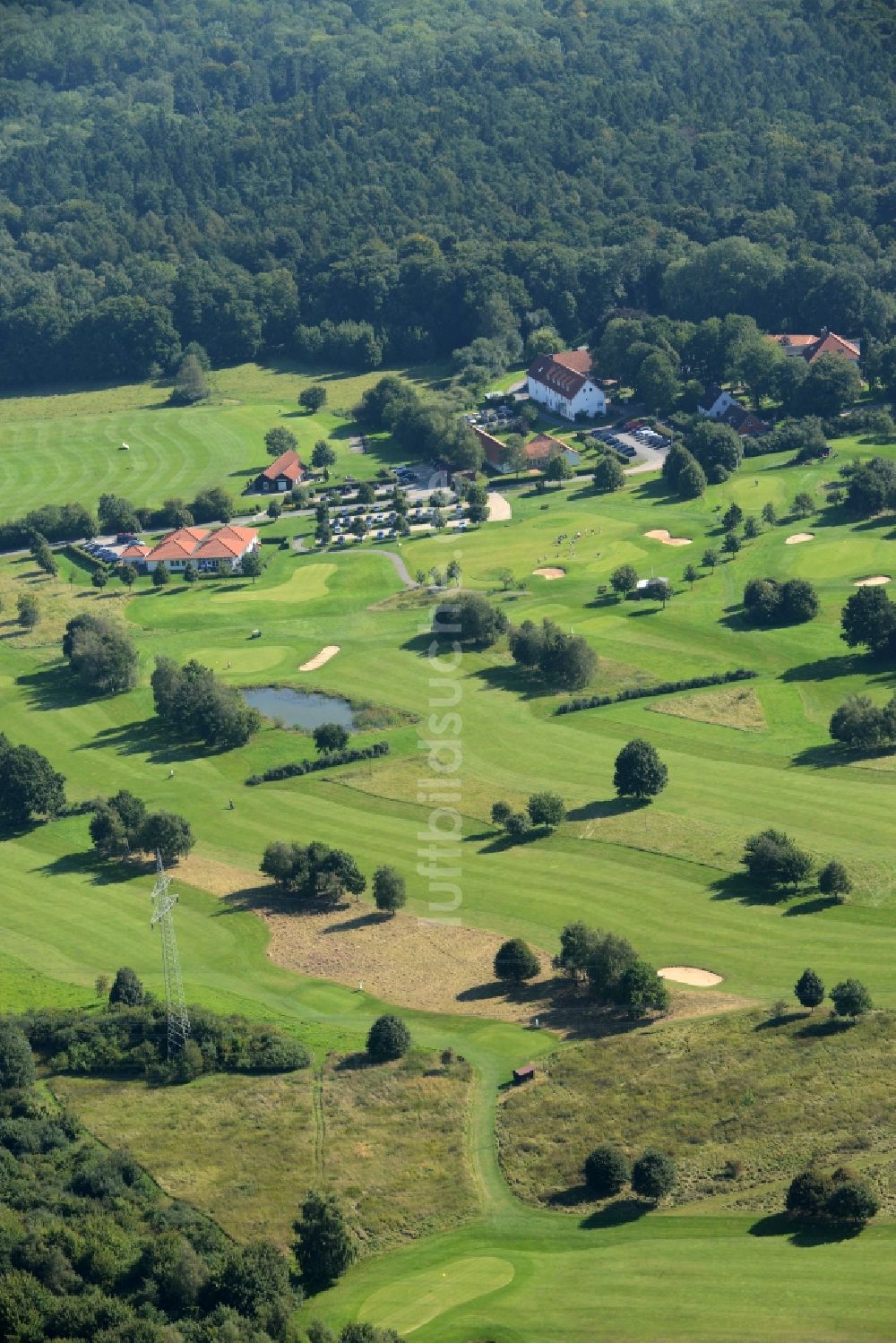 Rehburg-Loccum aus der Vogelperspektive: Golfplatz in Rehburg-Loccum im Bundesland Niedersachsen