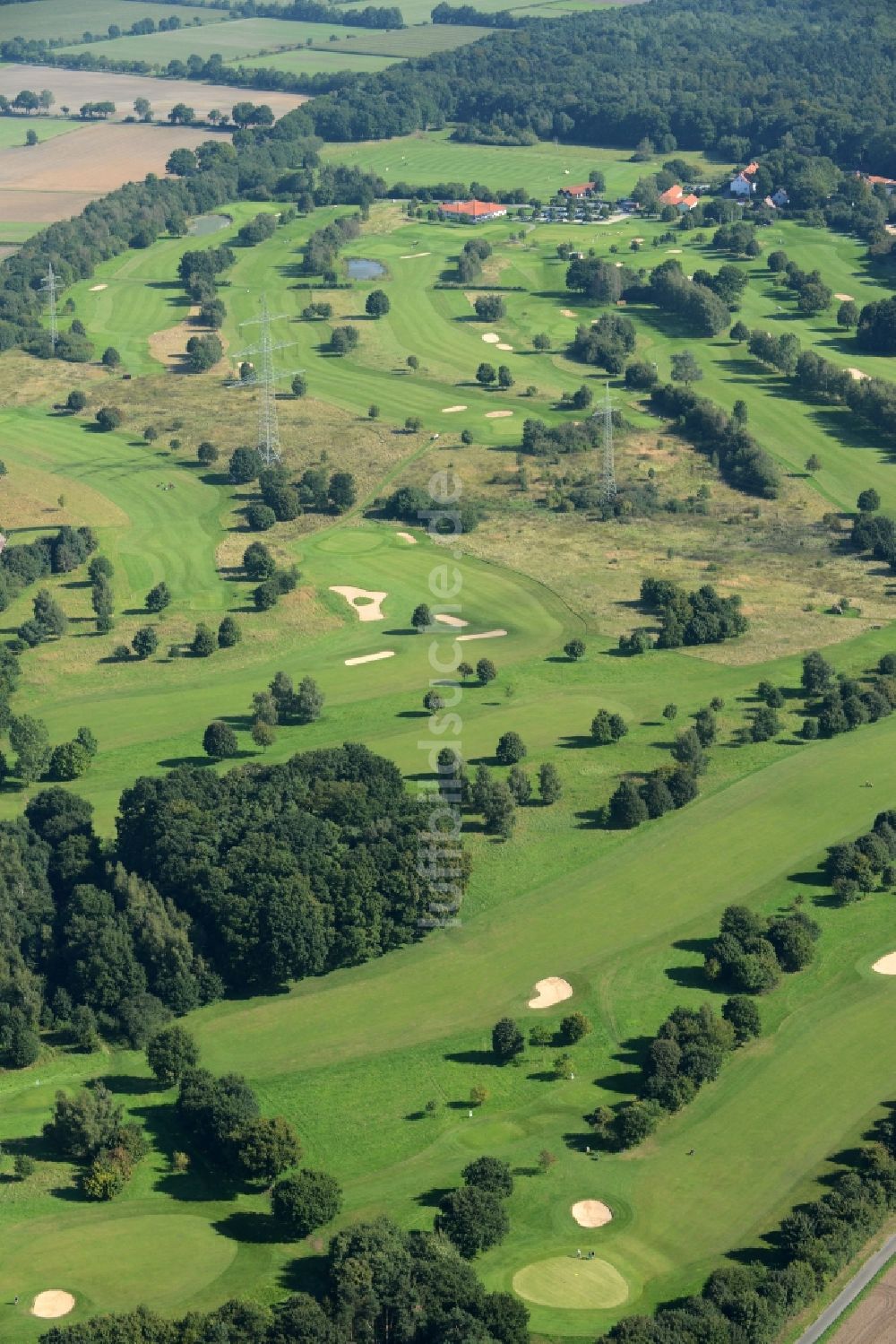 Rehburg-Loccum aus der Vogelperspektive: Golfplatz in Rehburg-Loccum im Bundesland Niedersachsen