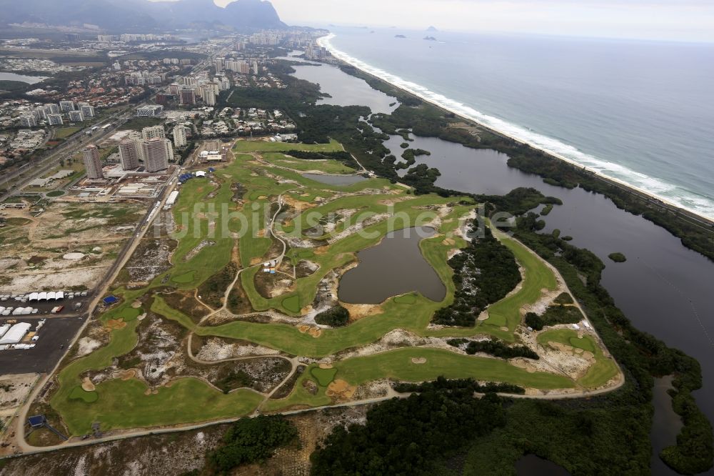 Luftaufnahme Rio de Janeiro - Golfplatz in Rio de Janeiro in Brasilien