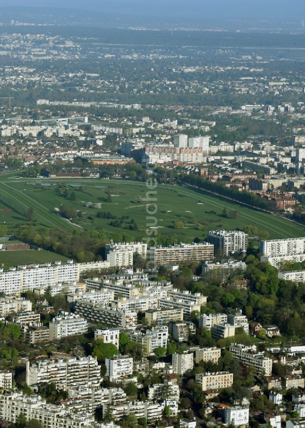 Rueil-Malmaison von oben - Golfplatz in Rueil-Malmaison in Ile-de-France, Frankreich