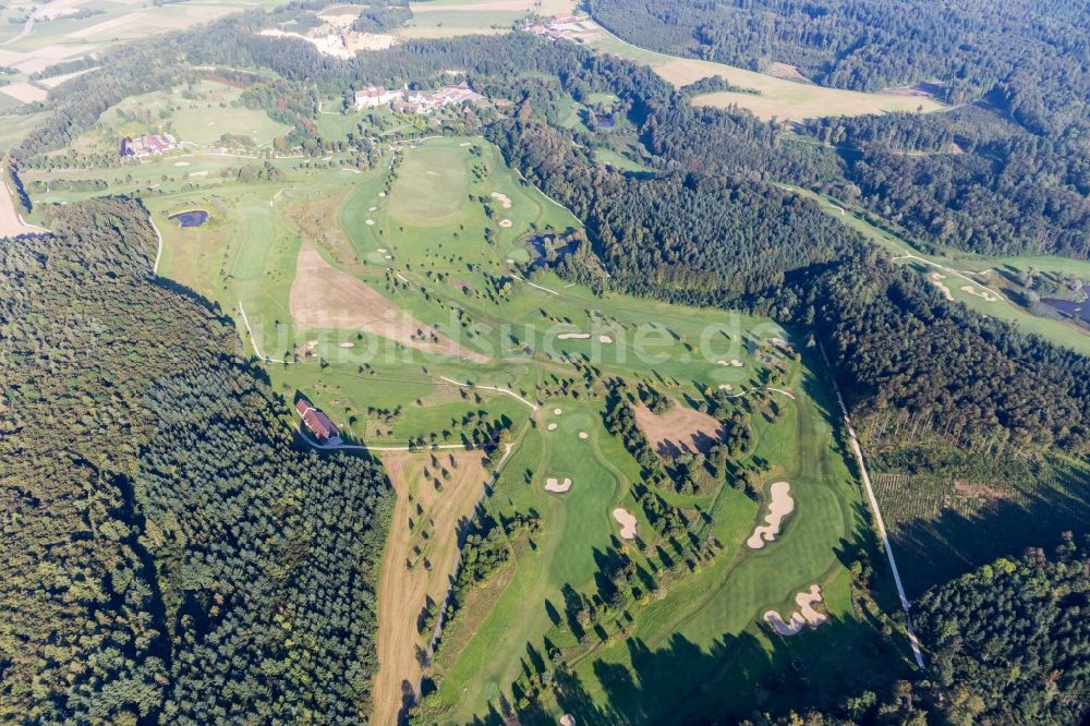 Luftaufnahme Orsingen-Nenzingen - Golfplatz Schloss Langenstein - Der Country Club im Ortsteil Orsingen in Orsingen-Nenzingen im Bundesland Baden-Württemberg, Deutschland