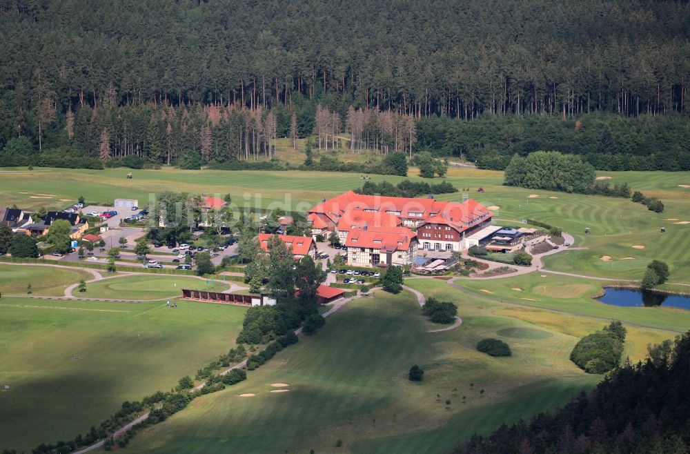 Blankenhain aus der Vogelperspektive: Golfplatz Spa & GolfResort Weimarer Land in Blankenhain im Bundesland Thüringen, Deutschland