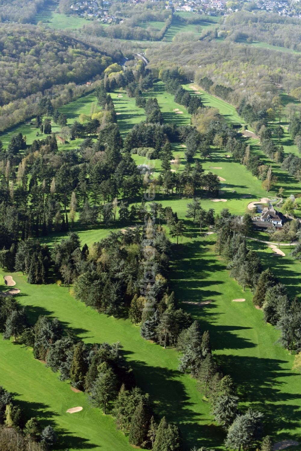 Versailles von oben - Golfplatz in Versailles in Ile-de-France, Frankreich