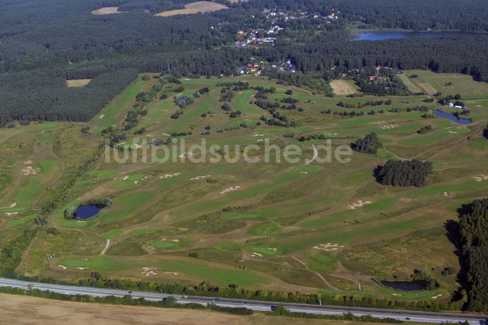 Wandlitz von oben - Golfplatz in Wandlitz im Bundesland Brandenburg