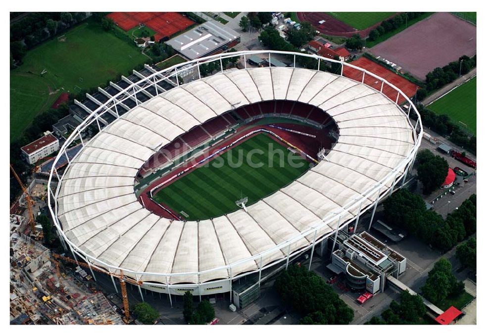 Stuttgart von oben - Gottlieb-Daimler-Stadion Stuttgart