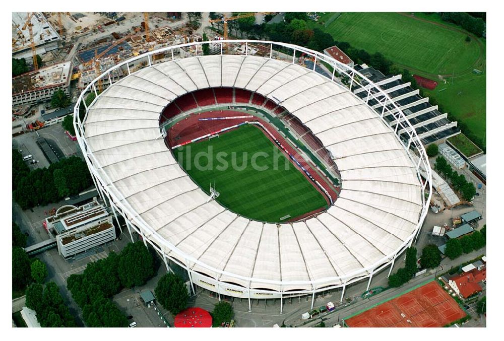 Stuttgart von oben - Gottlieb-Daimler-Stadion Stuttgart