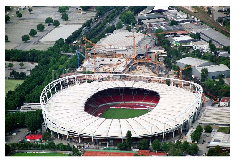 Stuttgart von oben - Gottlieb-Daimler-Stadion Stuttgart