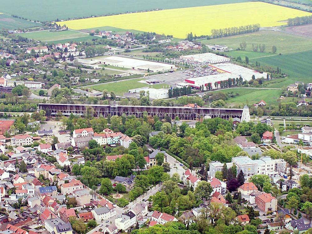 Schönebeck aus der Vogelperspektive: Gradierwerk in Schönebeck