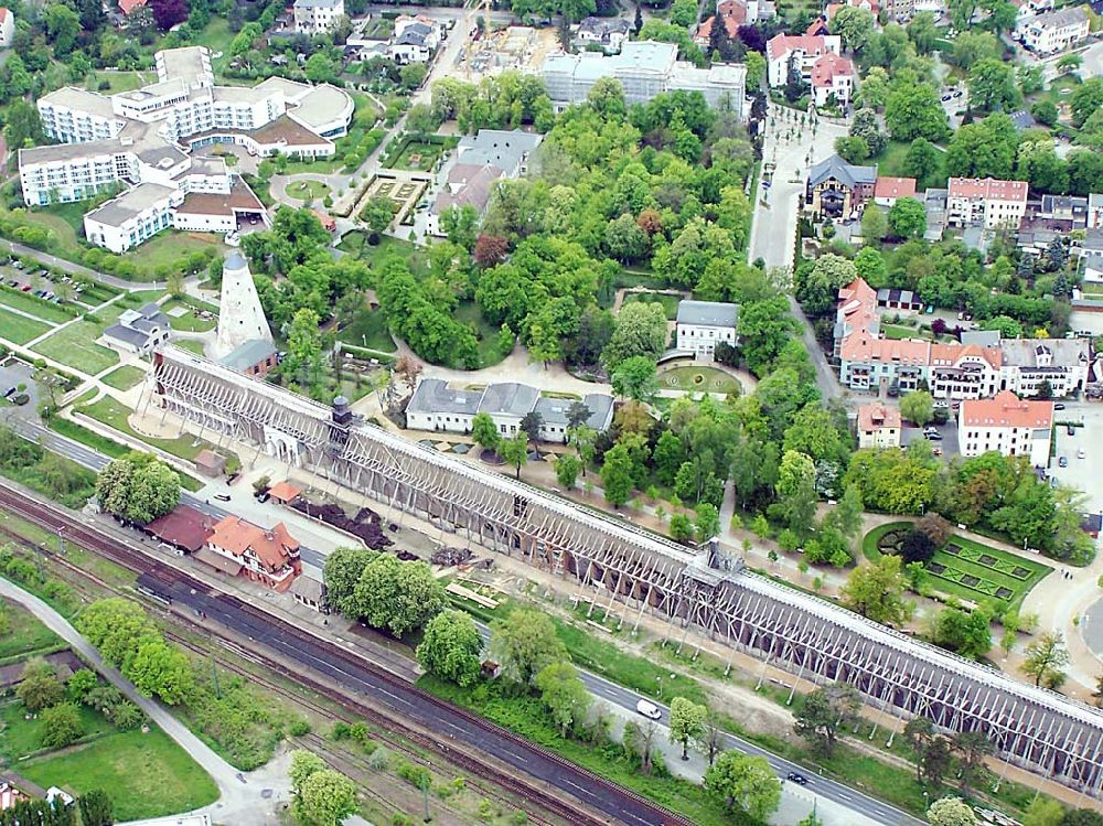 Luftaufnahme Schönebeck - Gradierwerk in Schönebeck