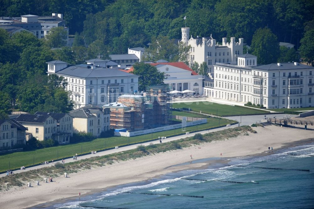 Ostseebad Heiligendamm aus der Vogelperspektive: Grand Hotel Heiligendamm mit der Burg Hohenzollern in Mecklenburg-Vorpommern