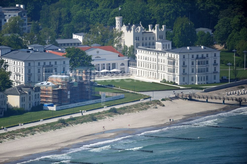 Luftbild Ostseebad Heiligendamm - Grand Hotel Heiligendamm mit der Burg Hohenzollern in Mecklenburg-Vorpommern