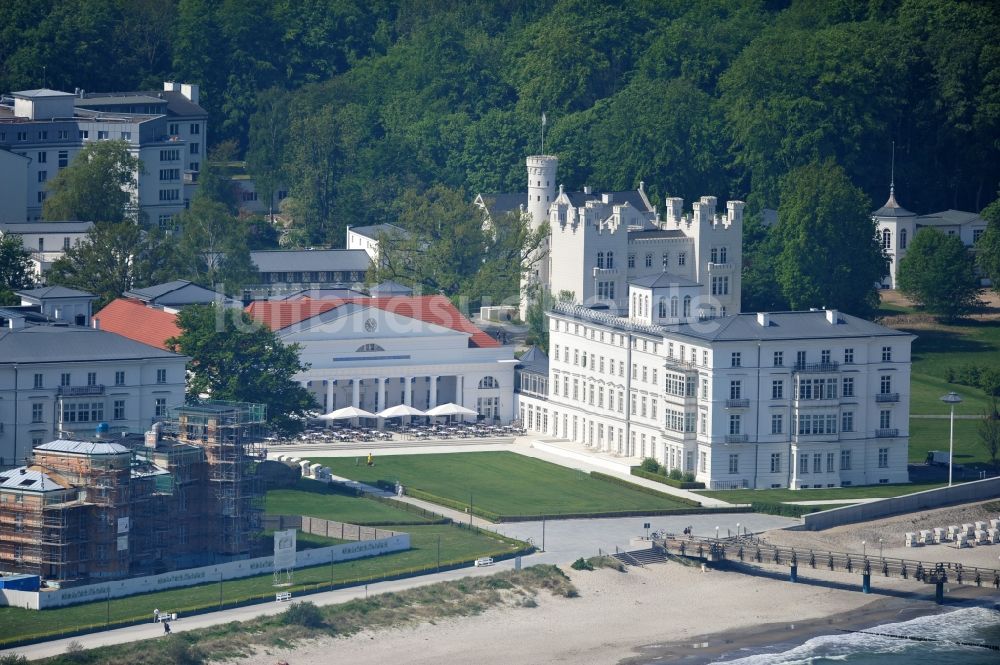 Luftaufnahme Ostseebad Heiligendamm - Grand Hotel Heiligendamm mit der Burg Hohenzollern in Mecklenburg-Vorpommern