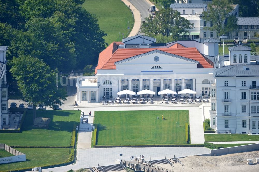 Luftaufnahme Ostseebad Heiligendamm - Grand Hotel Heiligendamm mit der Burg Hohenzollern in Mecklenburg-Vorpommern