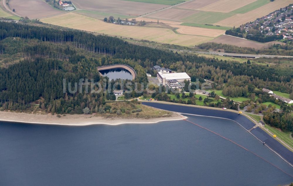 Langelsheim von oben - Granetalsperre in Langelsheim im Bundesland Niedersachsen