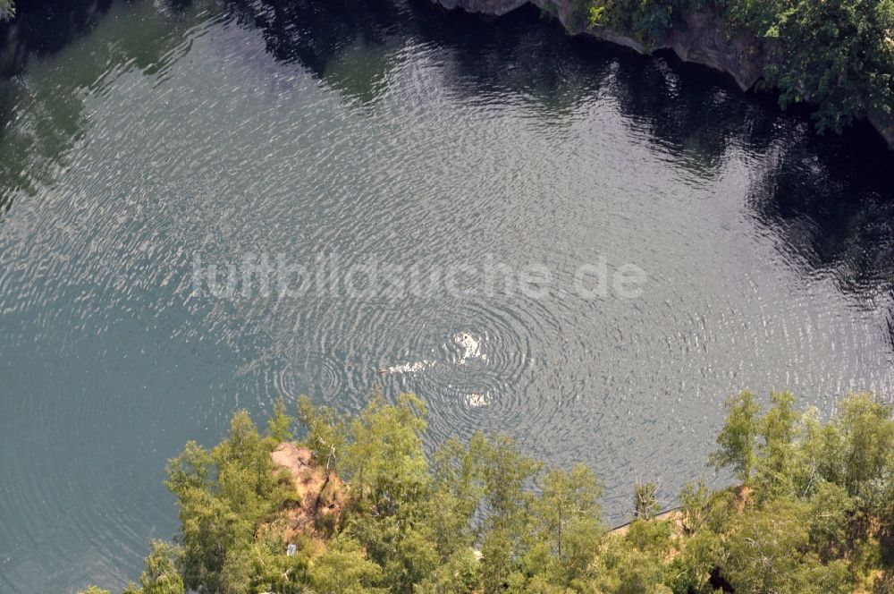 Luftaufnahme Bautzen OT Oberkaina - Granitbruch Oberkaina in Bautzen im Bundesland Sachsen