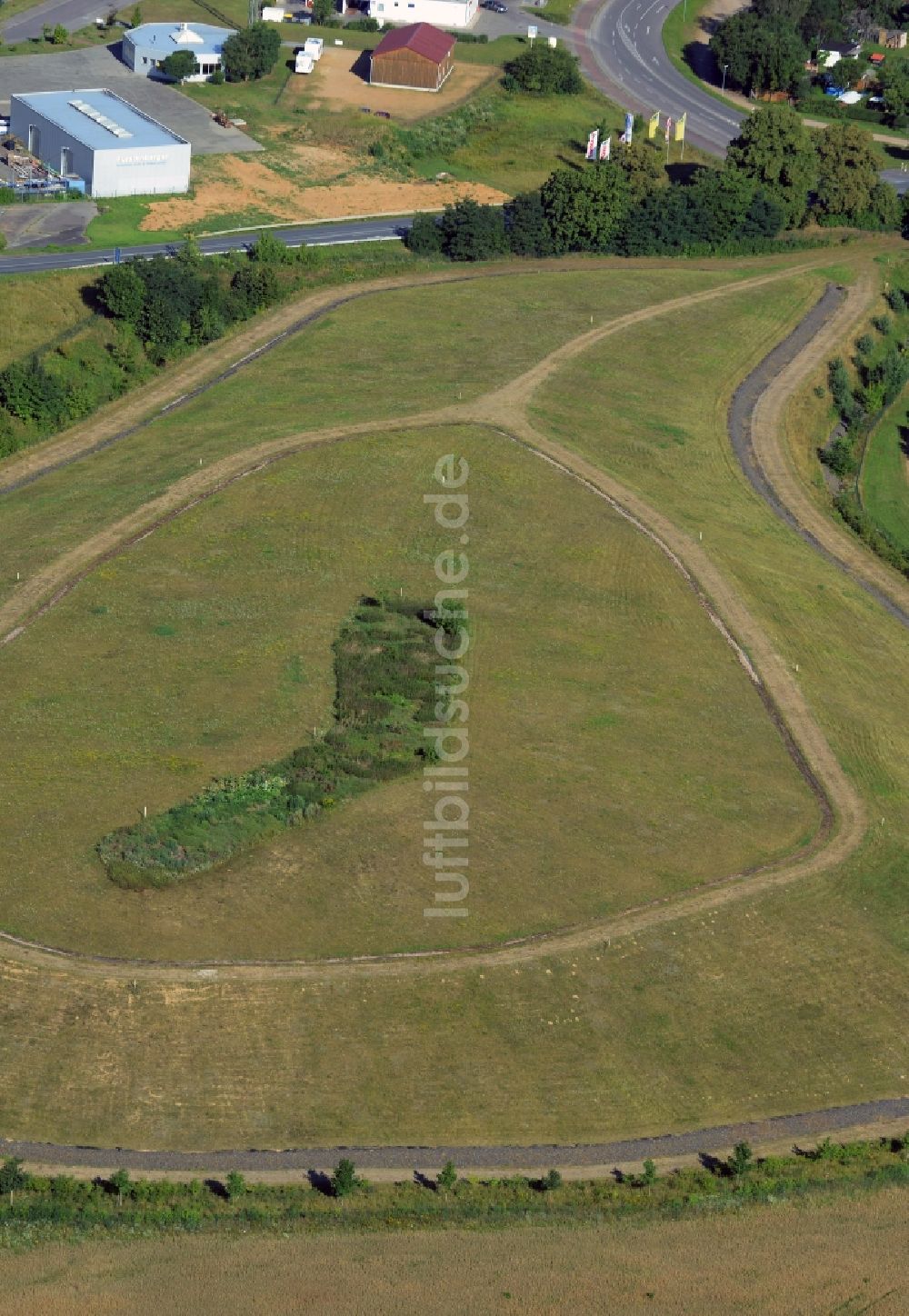 Luftbild Fürstenberg/Havel - Grashügel im Süden von Fürstenberg/Havel im Bundesland Brandenburg