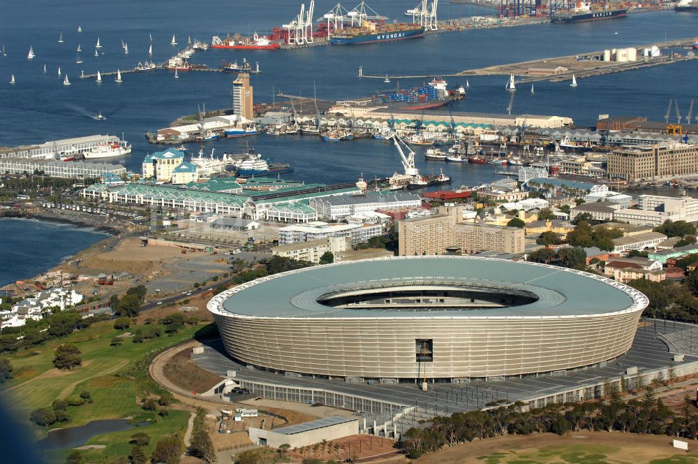 Luftbild Kapstadt - Green Point Stadion / Stadium in Kapstadt / Cape Town in Südafrika / South Africa