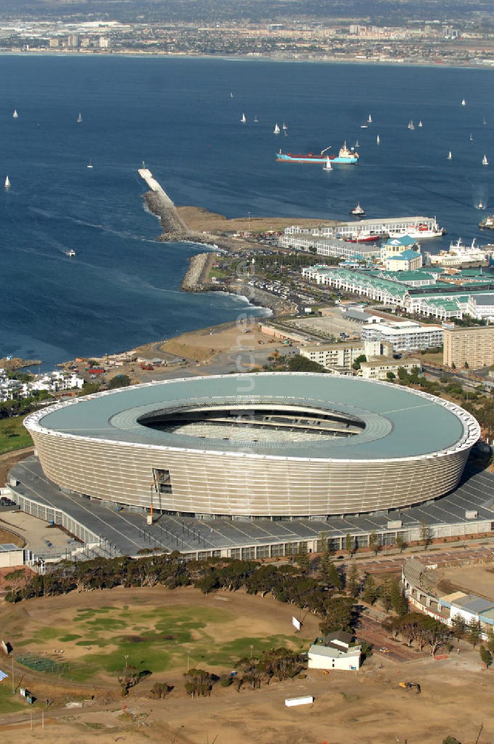 Luftbild Kapstadt Green Point Stadion / Stadium in Kapstadt / Cape