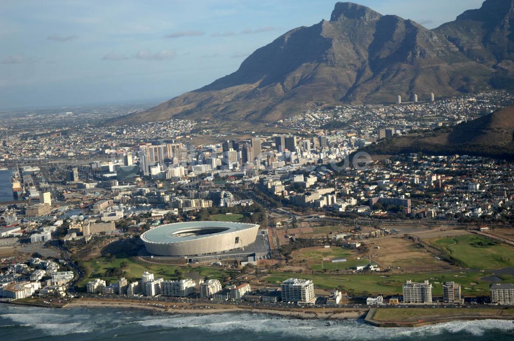 Kapstadt von oben - Green Point Stadion / Stadium in Kapstadt / Cape Town in Südafrika / South Africa