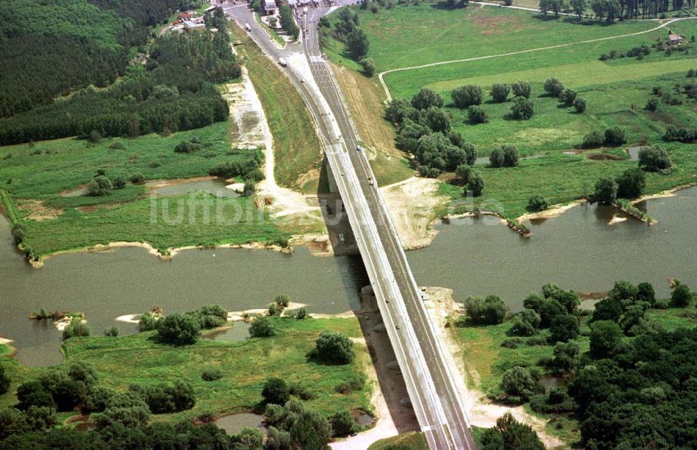 Luftbild Frankfurt / Oder - Grenzübergang (Autobahn) Frankfurt / Oder.