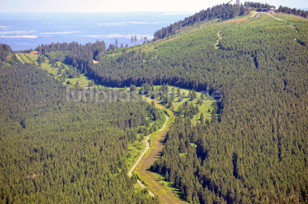 Luftaufnahme Braunlage - Grenze zwischen Sachsen-Anhalt und Niedersachsen