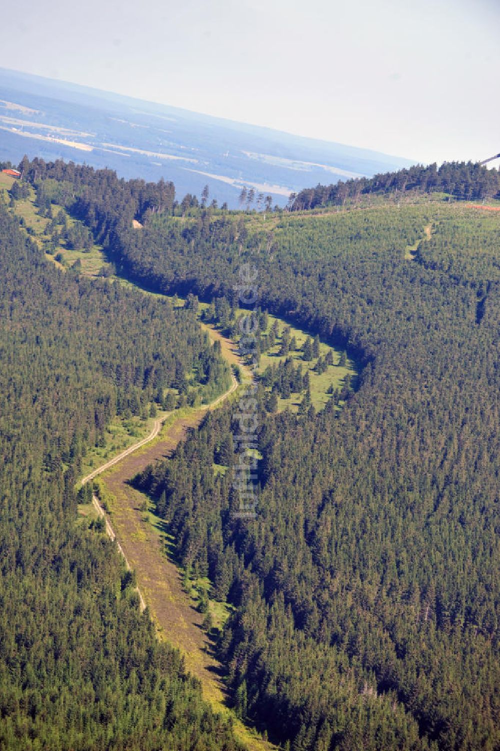 Braunlage aus der Vogelperspektive: Grenze zwischen Sachsen-Anhalt und Niedersachsen