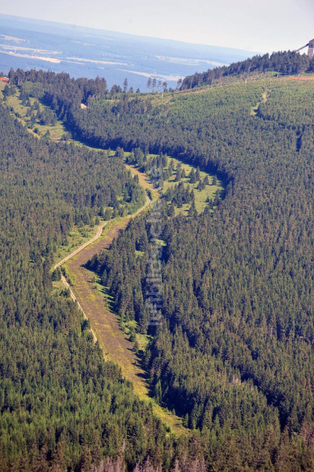 Luftbild Braunlage - Grenze zwischen Sachsen-Anhalt und Niedersachsen