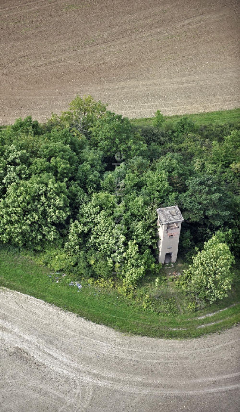 Luftaufnahme Eisenach - Grenzwachturm bei Eisenach