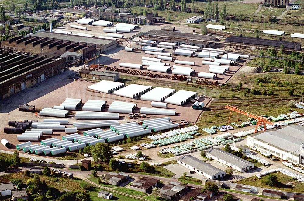 Luftbild Gräfenhainichen/ Sachsen-Anhalt - Gräfenhainichen/ Sachsen-Anhalt 21.09.2003 Windkrafträderfabrik