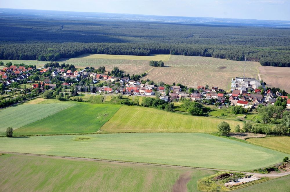 Gräfenhainichen OT Schköna von oben - Gräfenhainichen OT Schköna im Bundesland Sachsen-Anhalt