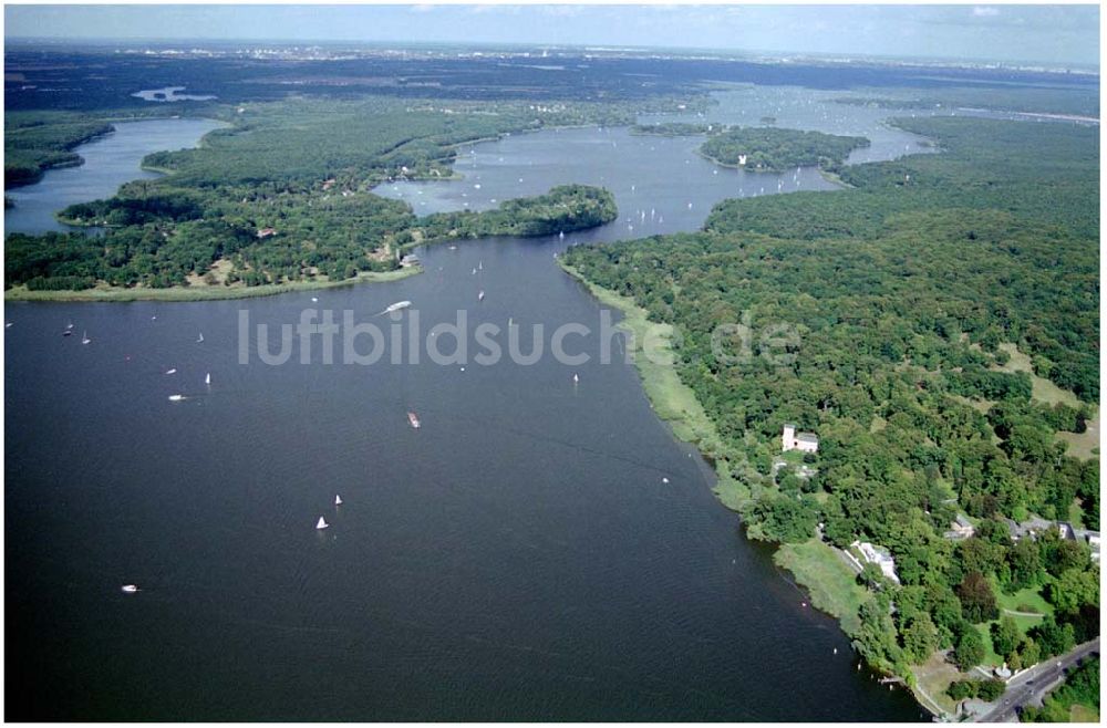 Luftaufnahme Potsdam Babelsberg - Griebnitzsee in Potsdam Babelsberg