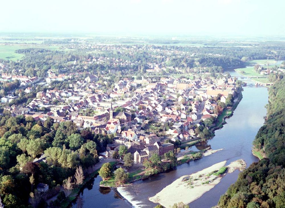 Luftbild Grimma - Grimma an der Elbe in Sachsen 30.09.2002