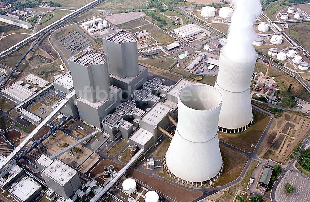 Luftbild Groitzsch / Sachsen - Groitzsch / Sachsen Hdw (Braunkohlekraftwerk) in Groitzsch, südlich von Leipzig in Sachsen