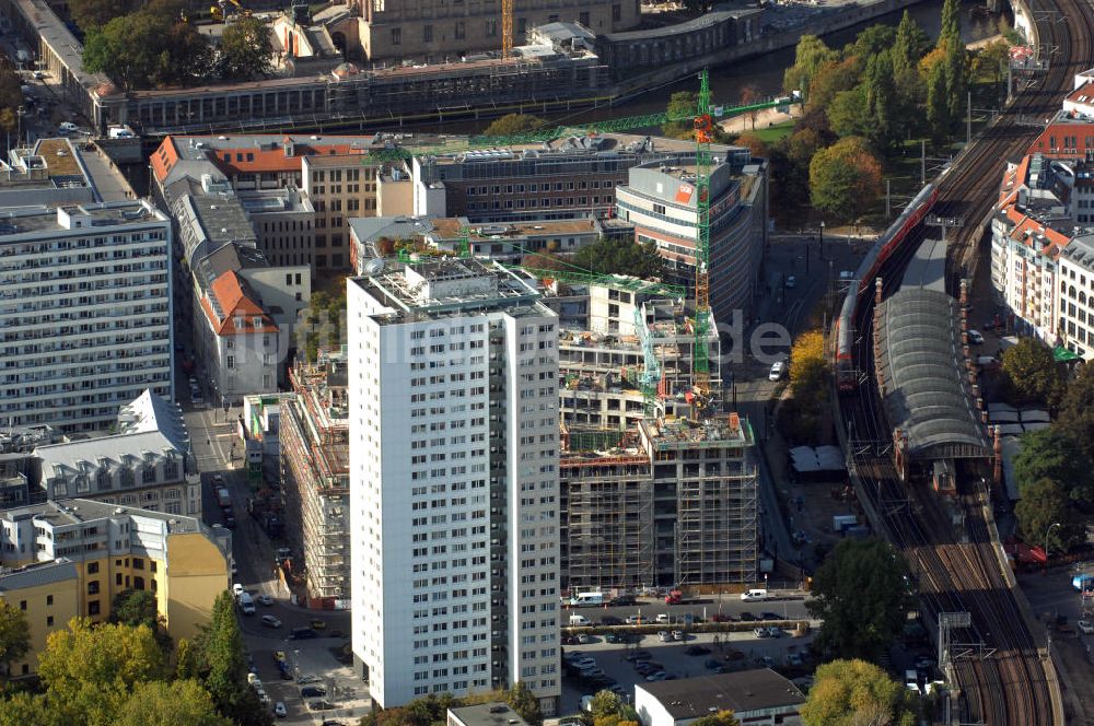 Luftbild Berlin - Groß-Baustelle Hackesches Quartier in Berlin