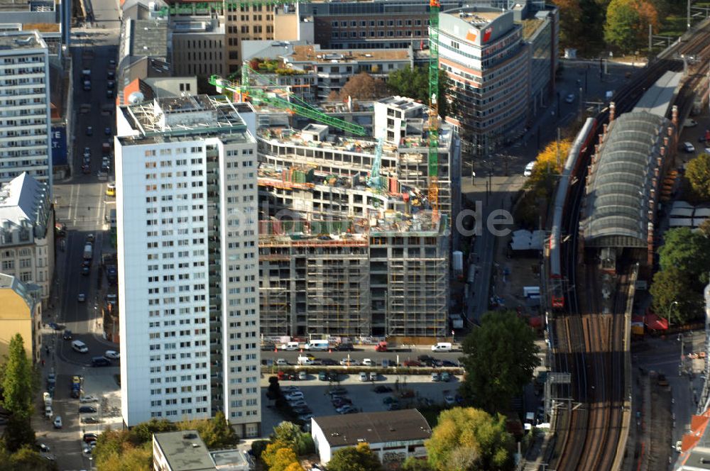 Luftaufnahme Berlin - Groß-Baustelle Hackesches Quartier in Berlin