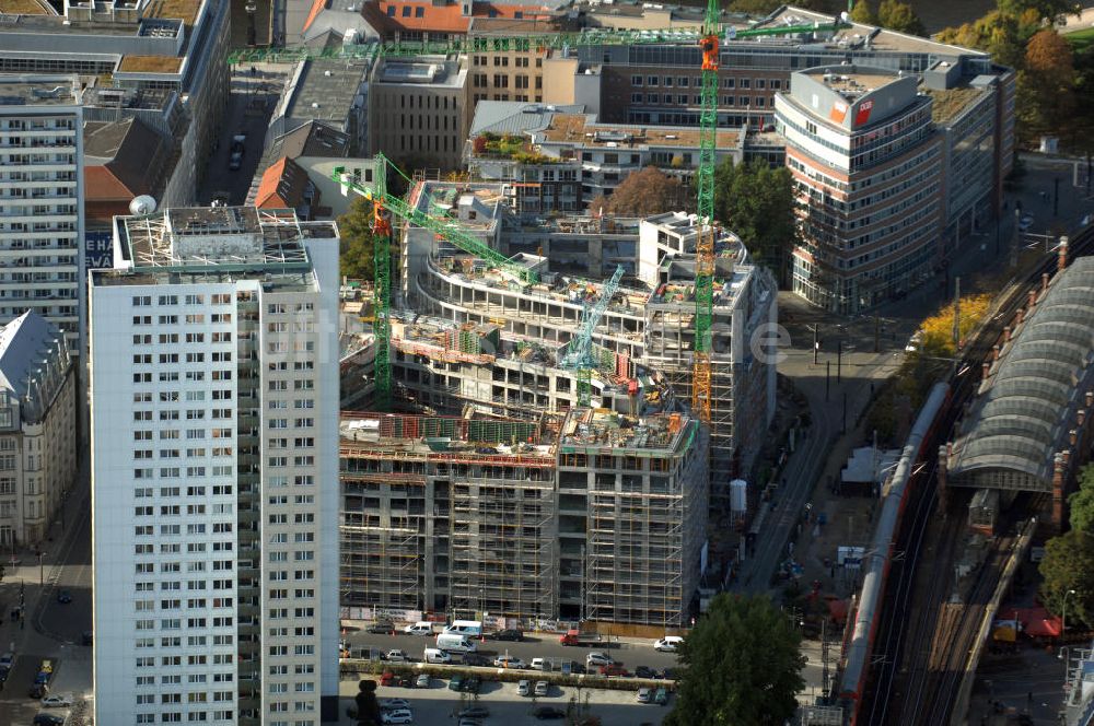 Berlin von oben - Groß-Baustelle Hackesches Quartier in Berlin