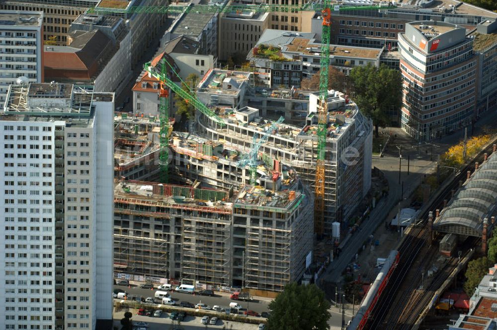 Luftbild Berlin - Groß-Baustelle Hackesches Quartier in Berlin